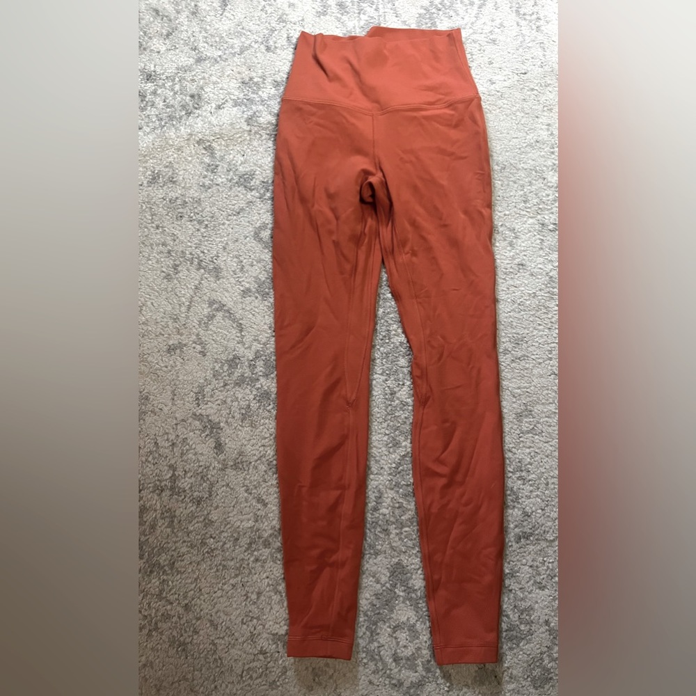 Lululemon, size 4, Align leggings, burnt orange